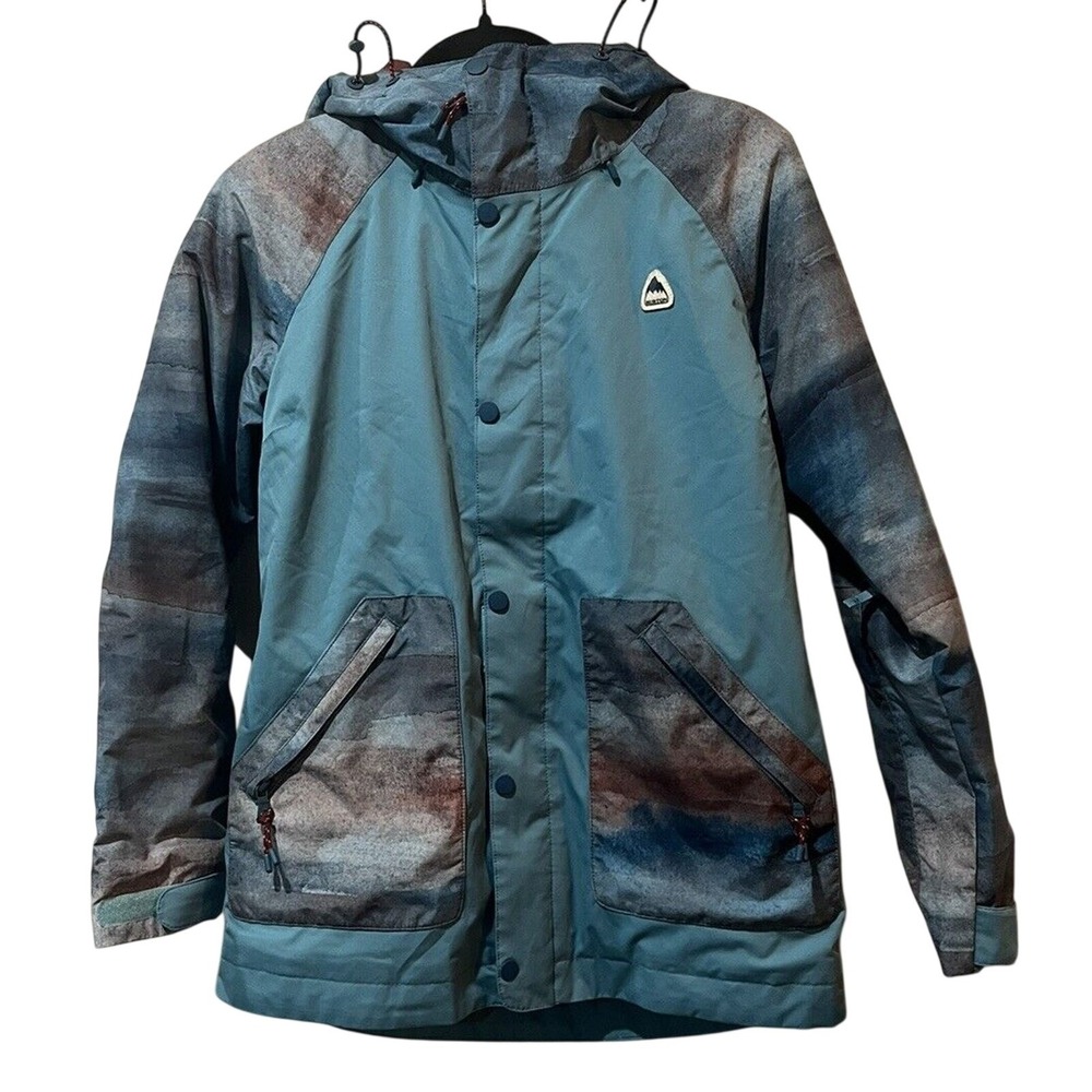 Burton Jacket Women's XS Eastfall Snowboard Abyss‎ Hawke Serape Southwest Blue